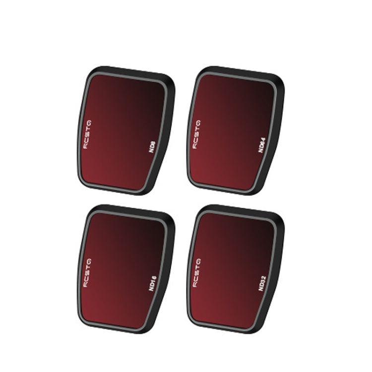 For DJI Air 3 RCSTQ Multi-Layer Coating Water-resistant  Filter, Spec: ND8/16/32/64 4-in-1