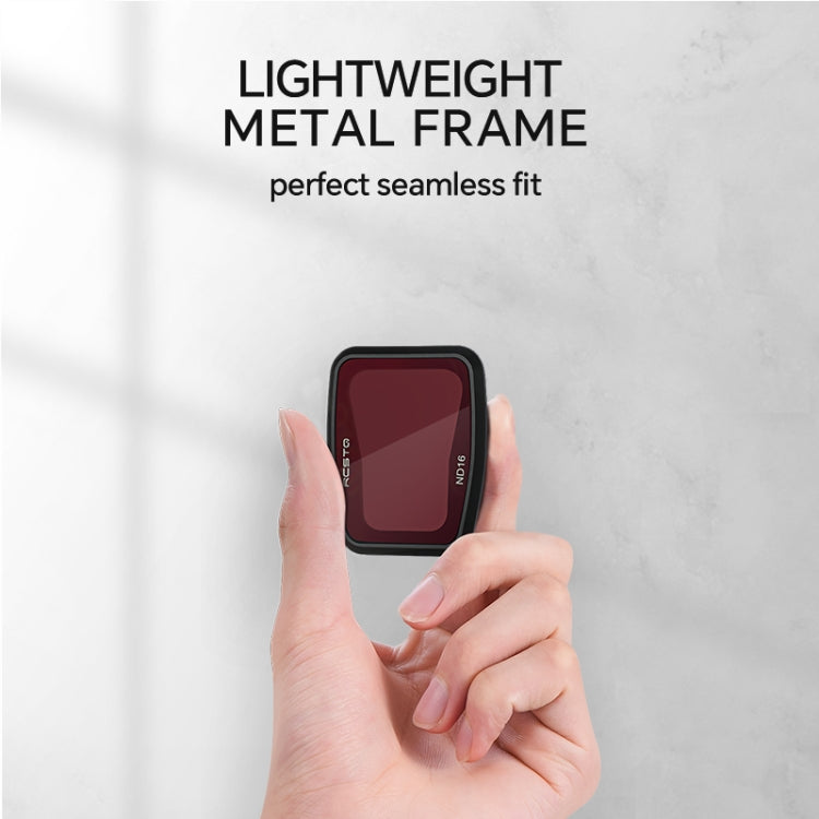 For DJI Air 3 RCSTQ Multi-Layer Coating Water-resistant  Filter, Spec: ND-PL8/16/32/64 4-in-1