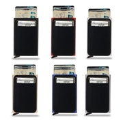 RFID Short Metal Card Case Credit Card Holder Wallet(Gold)