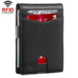 RFID Anti-Magnetic And Anti-Theft Leather Multi-Card Credit Card Wallet Coin Purse(Black) - Antimagnetic RFID Package by PMC TechLife | Online Shopping South Africa | PMC TechLife | Buy Now Pay Later Mobicred