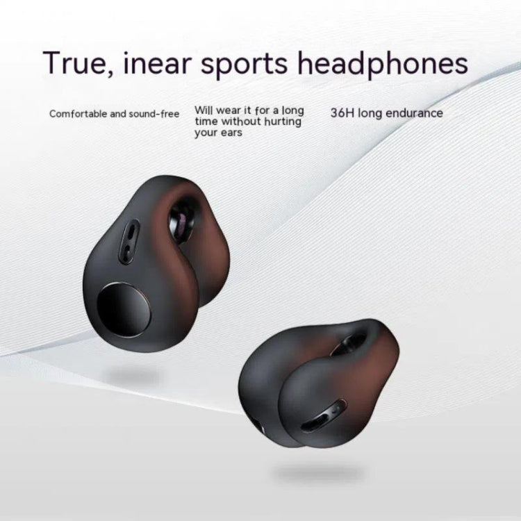 JX80 TWS Wireless Bone Conduction Clip-On Ear Noise Reduction Bluetooth Headset(White)
