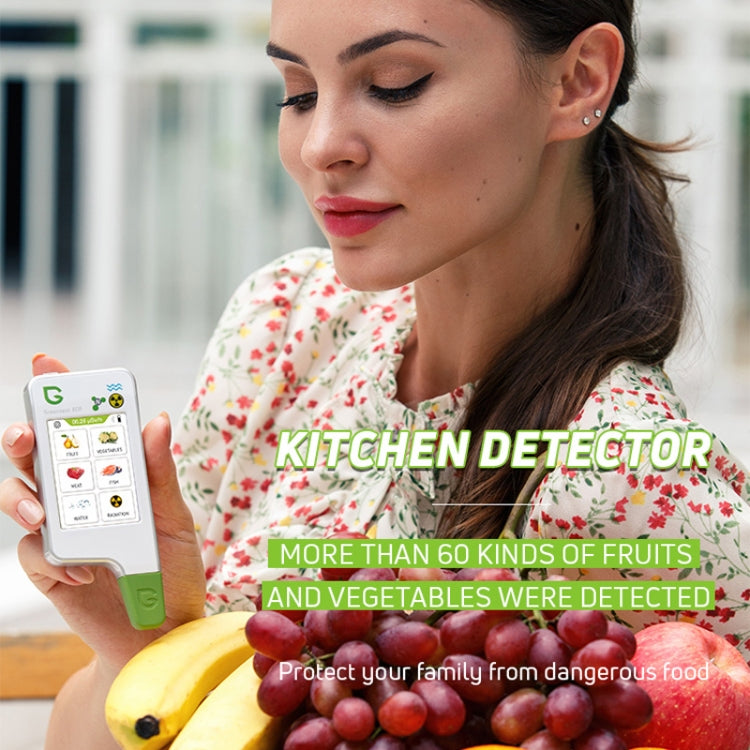 Greentest ECO6 Vegetable, Fruit, Meat Food Nitrate Water Quality Nuclear Radiation Environmental Detector, EU Plug(White)