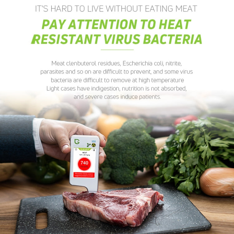 Greentest ECO6 Vegetable, Fruit, Meat Food Nitrate Water Quality Nuclear Radiation Environmental Detector, EU Plug(White)