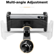 2 In 1 Aluminum Alloy Tablet PC Holder Wall Mount Mobile Phone Holder(Black)
