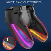 For PS4 Dazzle Color Light Wireless Bluetooth Grip(Pink)