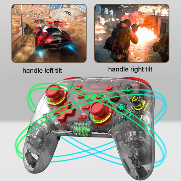 For PS3 / PS4 Dual Vibration Wireless Gamepad With RGB Lights(Blue)