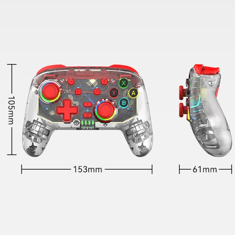 For PS3 / PS4 Dual Vibration Wireless Gamepad With RGB Lights(Blue)