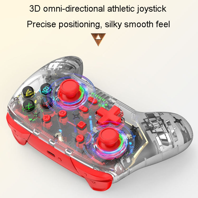 For PS3 / PS4 Dual Vibration Wireless Gamepad With RGB Lights(Blue)