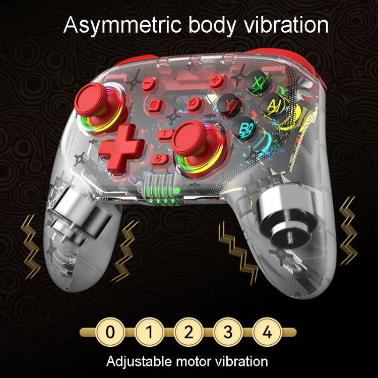 For PS3 / PS4 Dual Vibration Wireless Gamepad With RGB Lights(Blue)