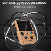 ANBERNIC RG405V 4+256G 10000 Games Handheld Game Console 4-Inch IPS Screen Android 12 System T618 64-Bit Game Player(Wood Grain)