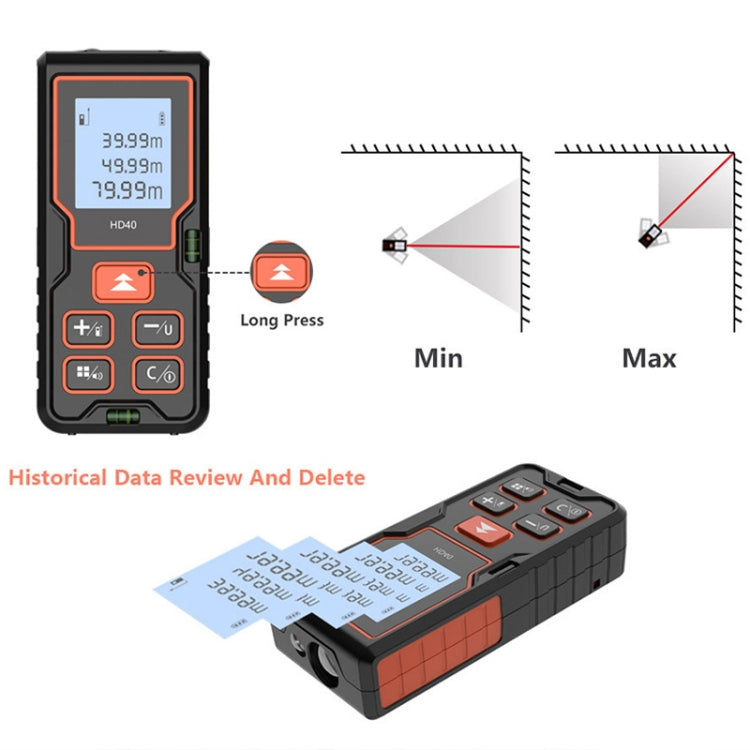 HILDA HD100 High Accuracy Laser Rangefinder Laser Electronics Ruler