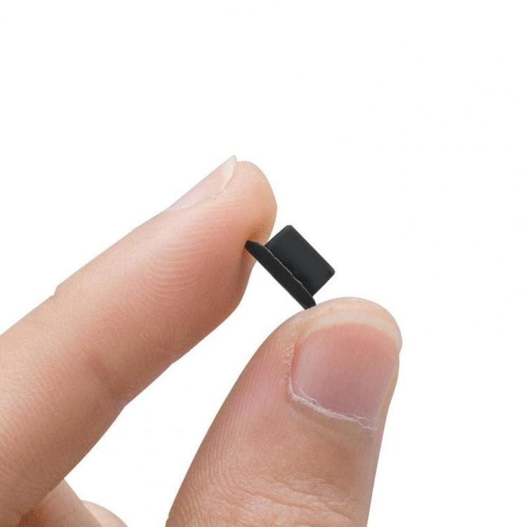 8 Pin Phone Dust Plug Silicone Charging Port Plug(Black)