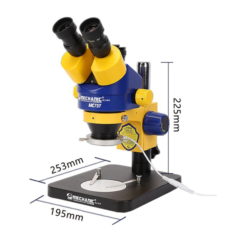 MECHANIC MC-75TB1 Trinocular Stereo Microscope Industrial Grade Can Connect To HD Display