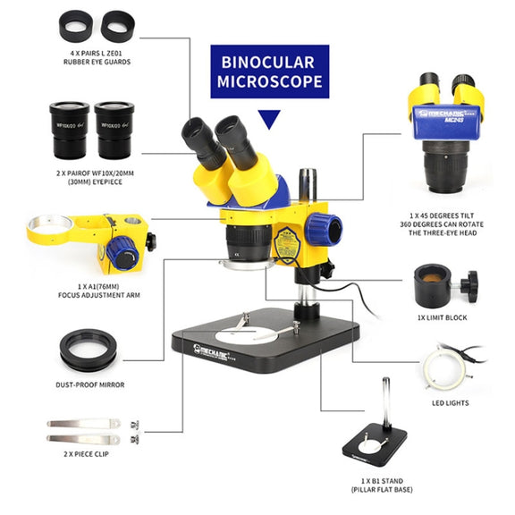 MECHANIC MC-75TB1 Trinocular Stereo Microscope Industrial Grade Can Connect To HD Display