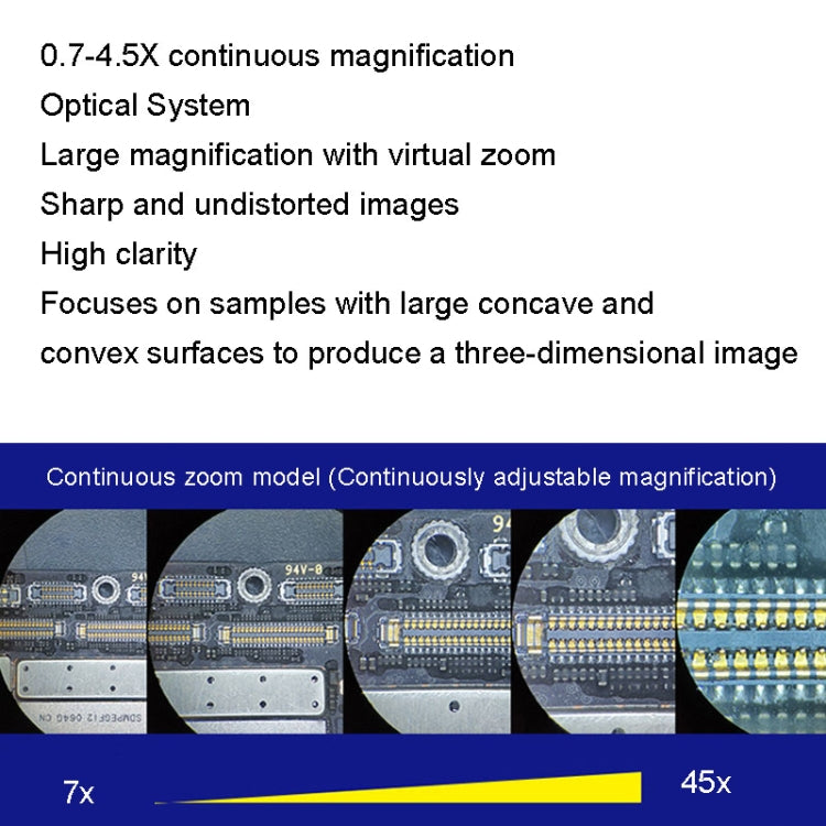 MECHANIC MC-75TB1 Trinocular Stereo Microscope Industrial Grade Can Connect To HD Display