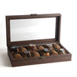 Wood Grain Leather Watch Display Box Watch Storage Case Jewelry Box, Style: 12 Digit Long - Watch Storages by PMC TechLife | Online Shopping South Africa | PMC TechLife