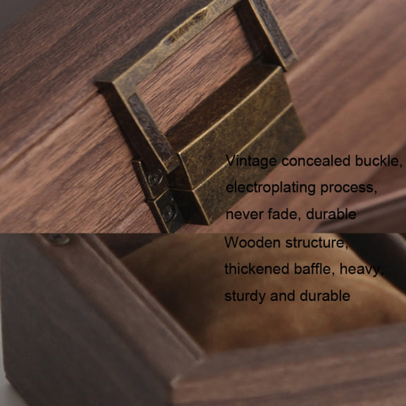 Wood Grain Leather Watch Display Box Watch Storage Case Jewelry Box, Style: 12 Digit Long