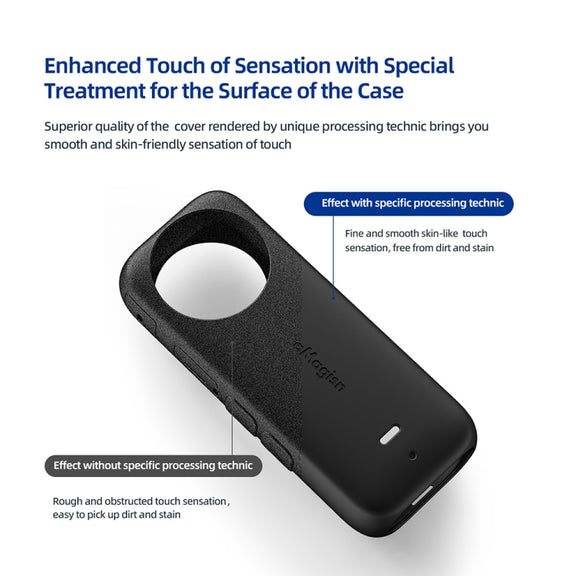 For Insta360 X3 AMagisn Body Silicone Protective Cover, Style: Body Case (black)
