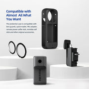 For Insta360 X3 AMagisn Body Silicone Protective Cover, Style: Body Case (black)