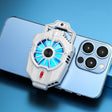 X20 Semiconductor Mobile Phone Radiator LED Light Mini Phone Cooling Fan, Color: Frosted White - free shipping - PMC TechLife - Order now!