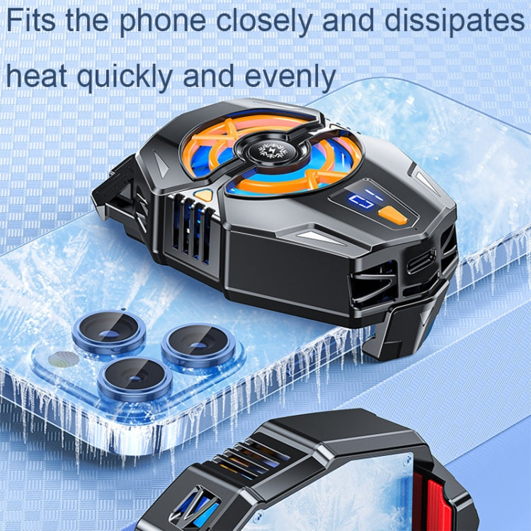 J20 Three-speed Adjustable Semiconductor Refrigeration Mobile Phone Radiator, Style: Digital Display Model