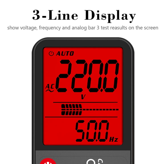 BSIDE ADMS7 Smart Thin Digital Multimeter Counts DC AC Voltmeter, Model: Charging Model With Tool Package
