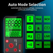BSIDE ADMS7 Smart Thin Digital Multimeter Counts DC AC Voltmeter, Model: Charging Model With Tool Package
