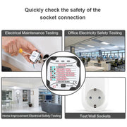 BSIDE AST01 Plug Power Tester Electrical Socket Detector US Plug