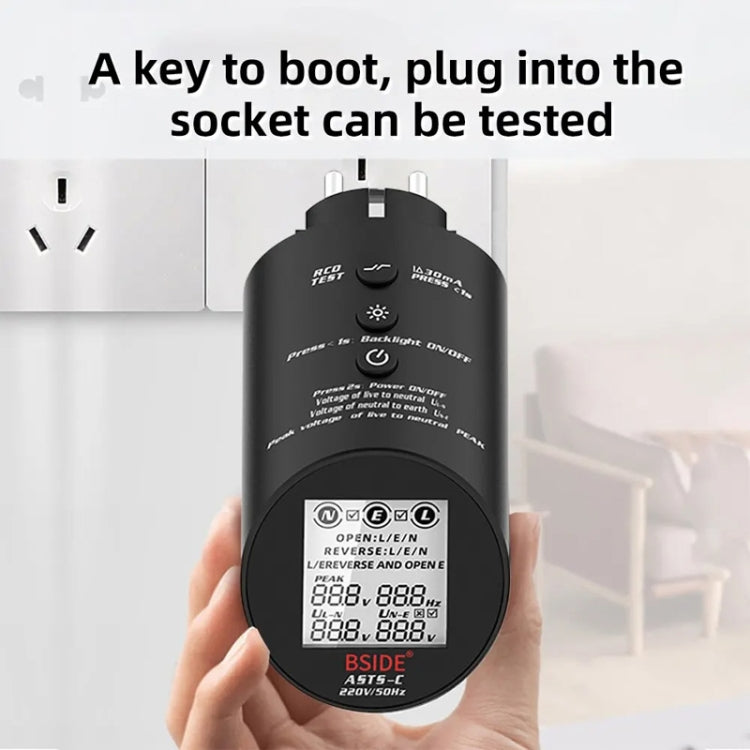 BSIDE ASTS Circuit Analyzer Plug Power Tester US Plug