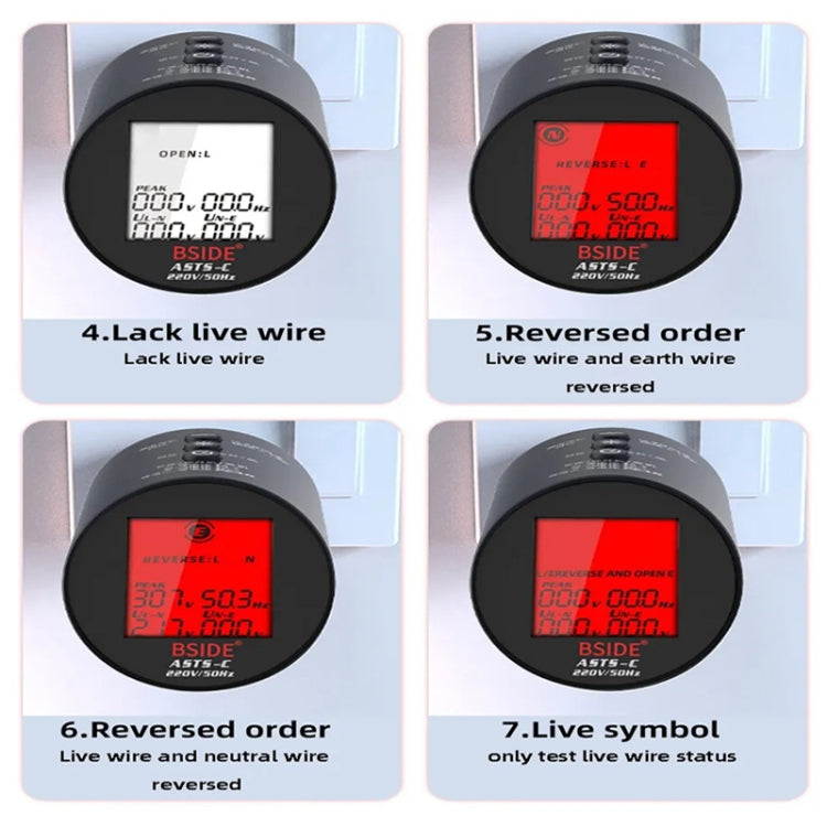 BSIDE ASTS Circuit Analyzer Plug Power Tester UK Plug