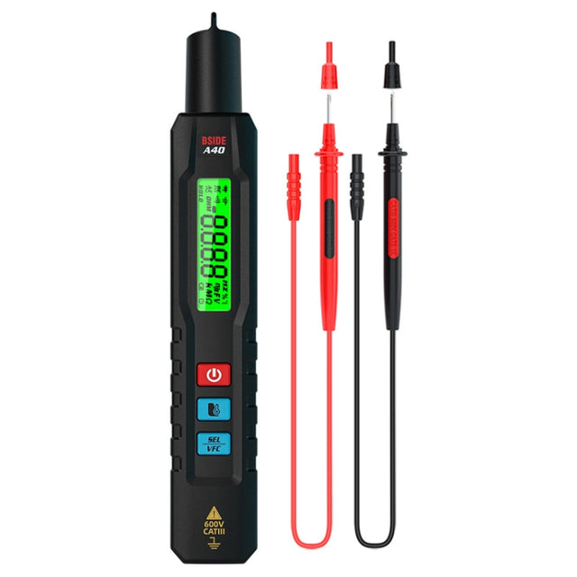 BSIDE A40 Infrared Thermometer Electric Pen Type Intelligent Multimeter VFC Inverter Voltage Tester(English No Battery)