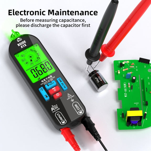 BSIDE A1X Charging Model Mini Digital Electric Pen Intelligent Automatic Merit Multimeter, Specification: Standard