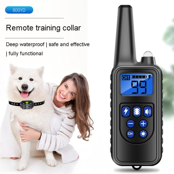 800m Remote Control Stop Barker Dog Trainer Smart Anti-Disturbance Vibration Collar, Specification: With 3 Collars