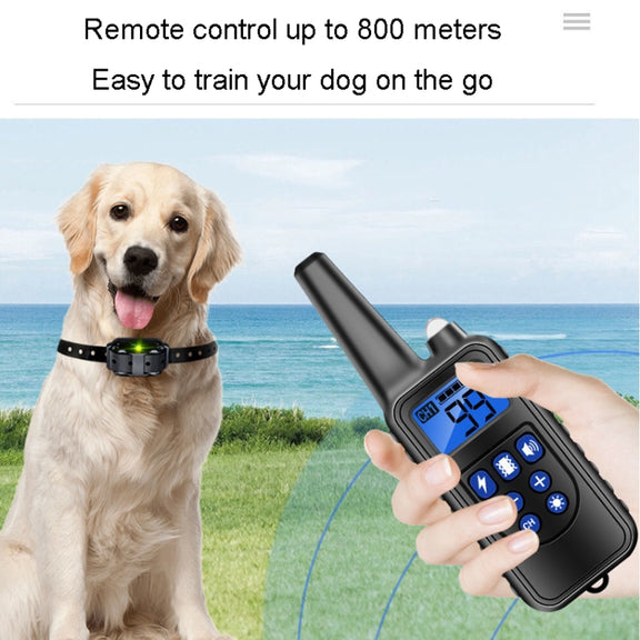 800m Remote Control Stop Barker Dog Trainer Smart Anti-Disturbance Vibration Collar, Specification: With 2 Collars