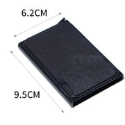 Pop Up Metal Card Holder with Lycra Cloth RFID Aluminum Alloy Credit Card Box(Black)