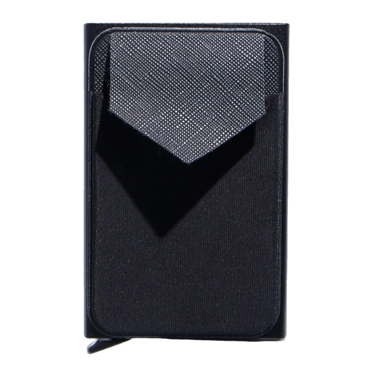 Pop Up Metal Card Holder with Lycra Cloth RFID Aluminum Alloy Credit Card Box(Silver)