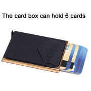 Pop Up Metal Card Holder with Lycra Cloth RFID Aluminum Alloy Credit Card Box(Gold)
