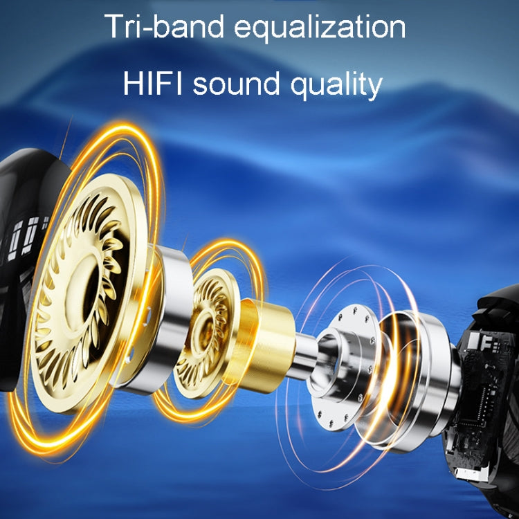 Clip-On Single Ear Bluetooth Earphone Wireless Earphone For Sports And Gaming, Packing: Box(Light Skin)