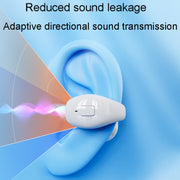 Clip-On Single Ear Bluetooth Earphone Wireless Earphone For Sports And Gaming, Packing: Box(Light Skin)
