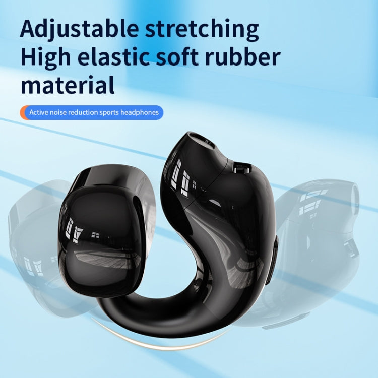 Clip-On Single Ear Bluetooth Earphone Wireless Earphone For Sports And Gaming, Packing: Box(Light Skin)