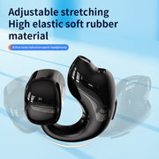 Clip-On Single Ear Bluetooth Earphone Wireless Earphone For Sports And Gaming, Packing: Box(Light Skin)