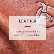 Bull Captain Men Wallet First-layer Cowhide Coin Clip RFID Retro Vertical ID Holder(Brown)