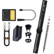 FNIRSI 9pcs/ Set Mini Soldering Station Digital Display Constant Temperature Smart Soldering Iron, Color: Black BC2 with Power Supply - free shipping - PMC TechLife - Order now!