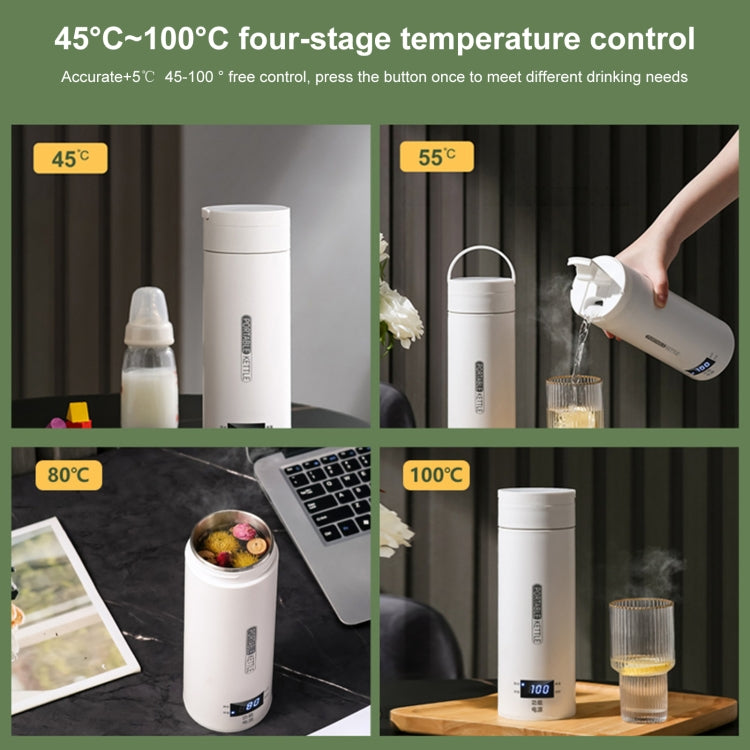 300W 500ml Electric Heating Water Cup Smart Boiling Kettle Temperature Control Kettle, Spec: SUS304 US Plug
