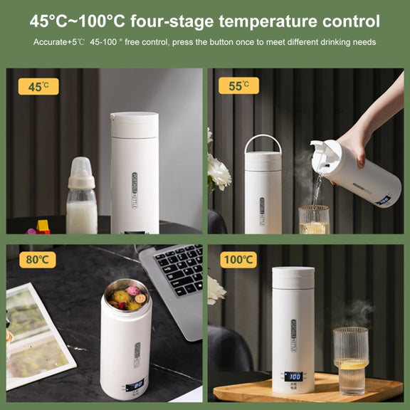 300W 500ml Electric Heating Water Cup Smart Boiling Kettle Temperature Control Kettle, Spec: SUS304 US Plug