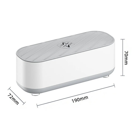 Multifunctional Ultrasonic Cleaner Jewelry Glasses Lenses Cleaning Machine, Spec: Rechargeable With Purple Light