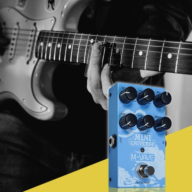 M-VAVE Guitar Monoblock Effects Digital Modeling Reverb Effects(Sky Blue)