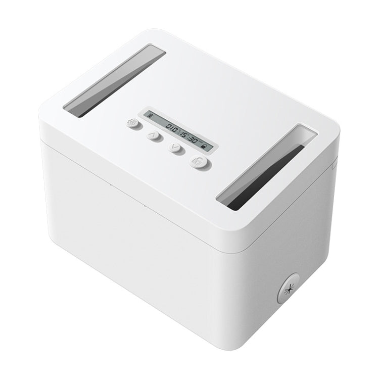 Vaydeer Metal Timed Self-Control Phone Lock Box With Child Lock And LED Display, Spec: Small White