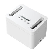 Vaydeer Metal Timed Self-Control Phone Lock Box With Child Lock And LED Display, Spec: Small White