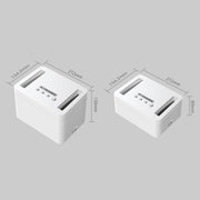 Vaydeer Metal Timed Self-Control Phone Lock Box With Child Lock And LED Display, Spec: Small White